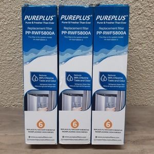 3 Pack Pureplus PP-RWF5800A Water Filters for Frigidaire Puresource Ultra II